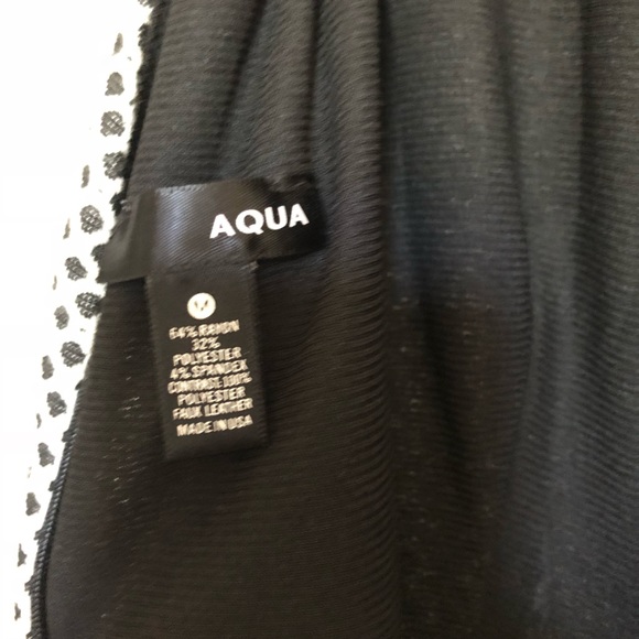 AQUA black and white skater dress - Picture 3 of 3